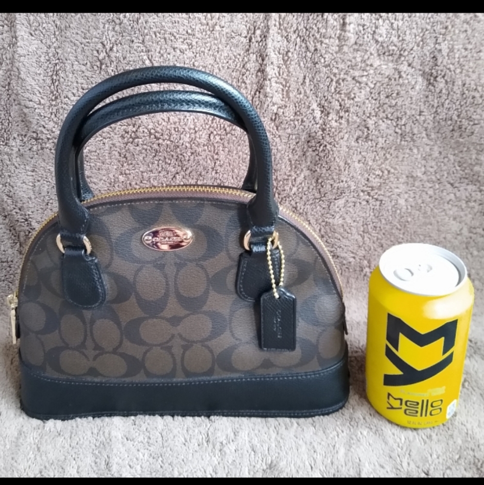 Coach Signature Domed Mini CORA - NWOT